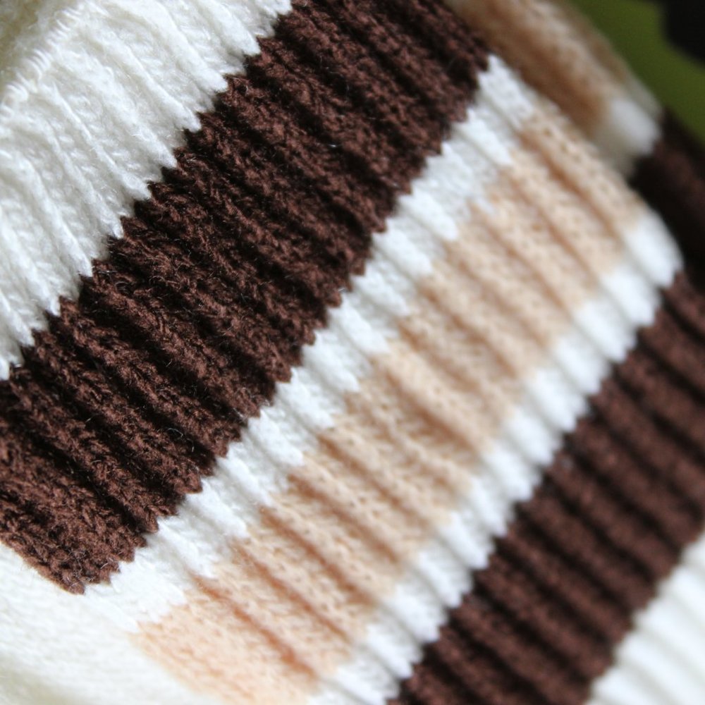 🧦 Vintage Made in Canada Socks 🧦 Brown/Beige - Picture 5 of 7